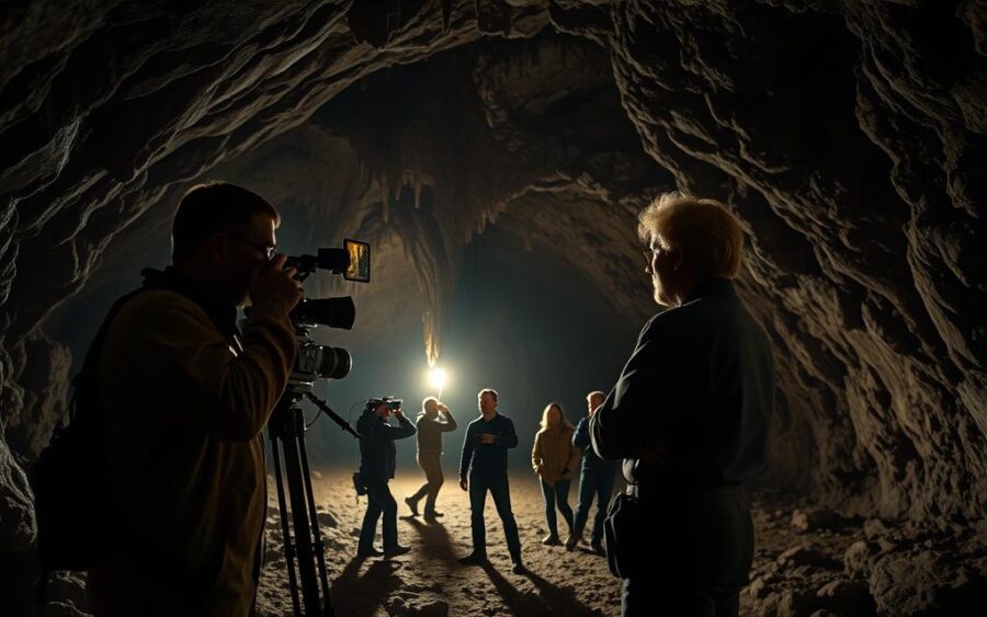 kręcenie filmów w jaskiniach